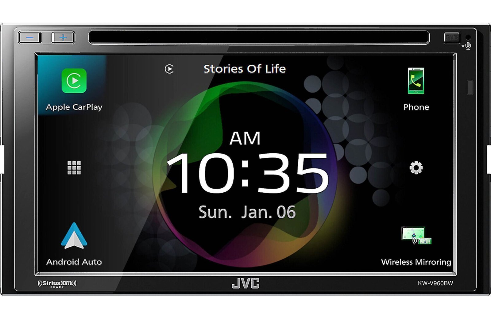 JVC KW-V960BW 6.8" Android Auto/Apple CarPlay, Built-in Bluetooth In-Dash CD/DVD/DM Receiver - Image 4